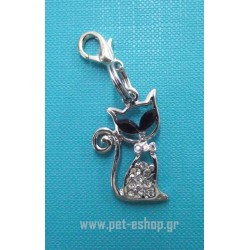 BLACK CAT CHICK  CHARM